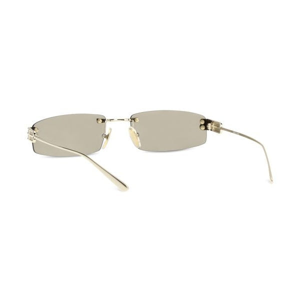 Balenciaga Gold Metal Sunglasses