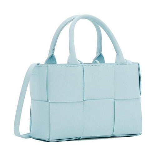 Bottega Veneta Blue Lamb Leather Tote Bag