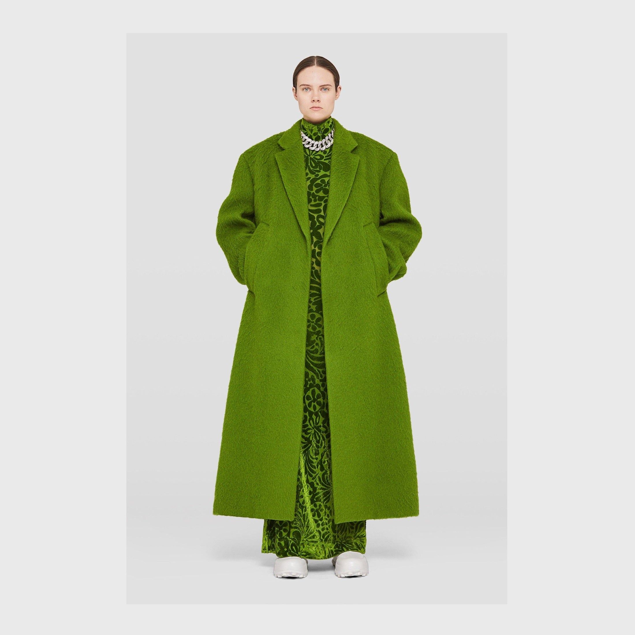 Jil Sander Green Fibres Casual Dress