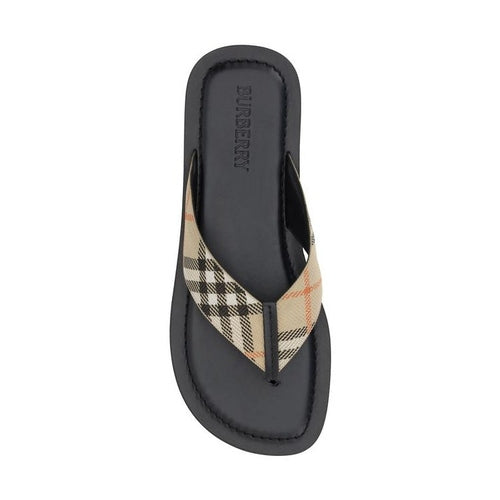 Burberry Multicolor Polyamide Flip-Flop Sandals