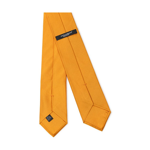 Dolce & Gabbana Orange Silk Tie