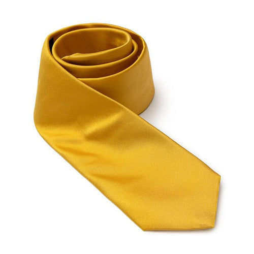 Dolce & Gabbana Gold Silk Tie