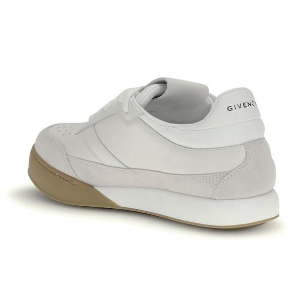 Givenchy White Calf Leather Bos Taurus Chunky Sneakers