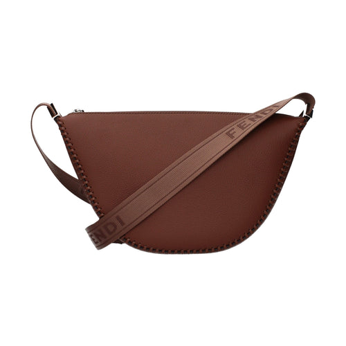 Fendi Brown Leather Crossbody Bag