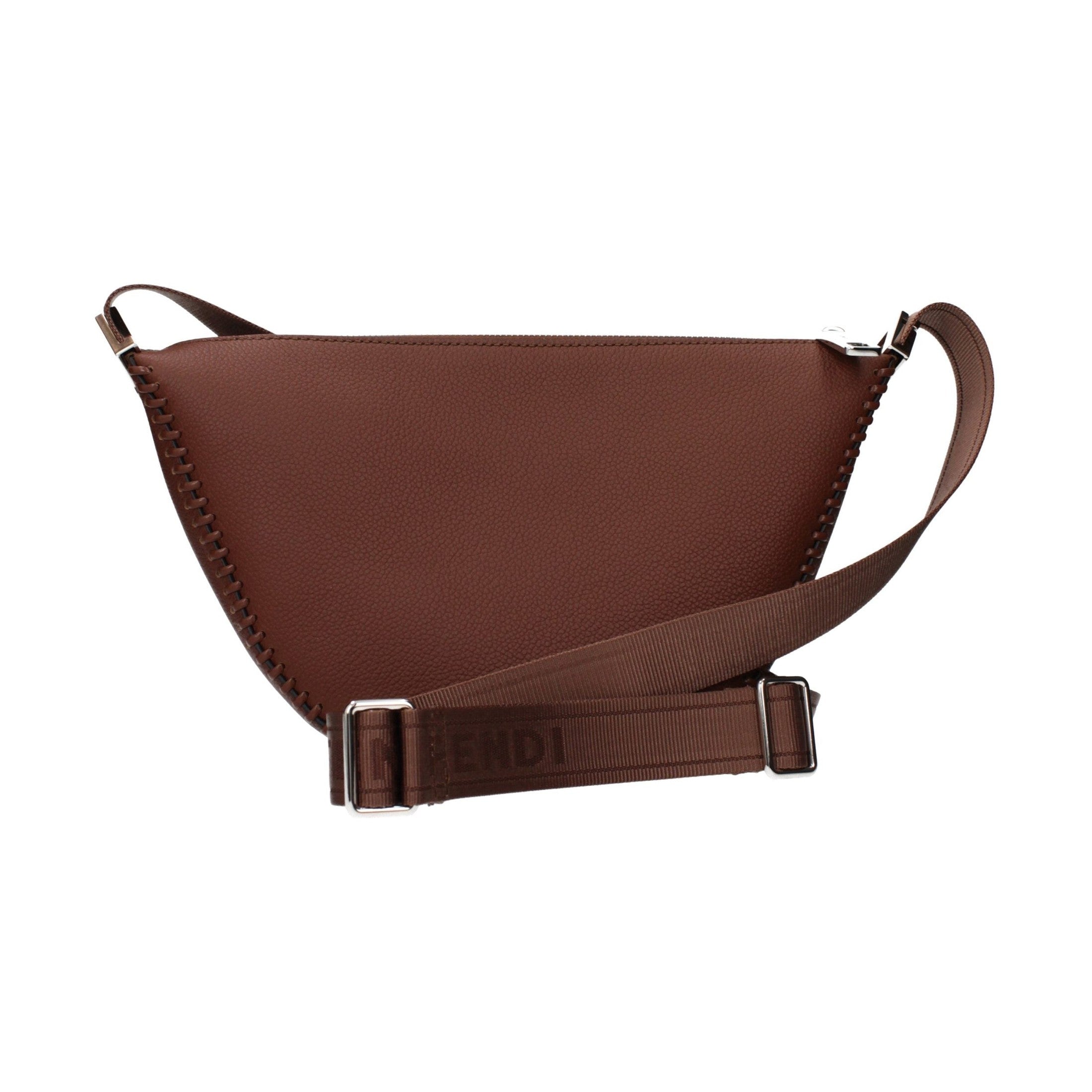 Fendi Brown Leather Crossbody Bag