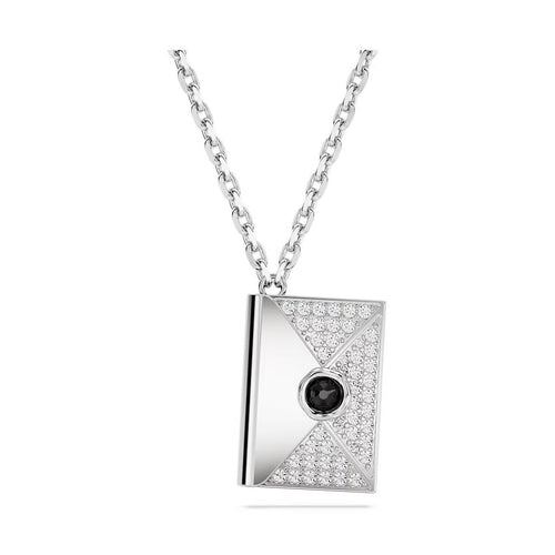 Swarovski Gray Stainless Steel Necklace