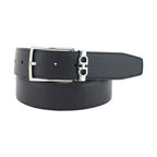 Ferragamo Black Calf Leather Bos Taurus Belt
