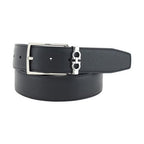 Ferragamo Black Calf Leather Bos Taurus Belt