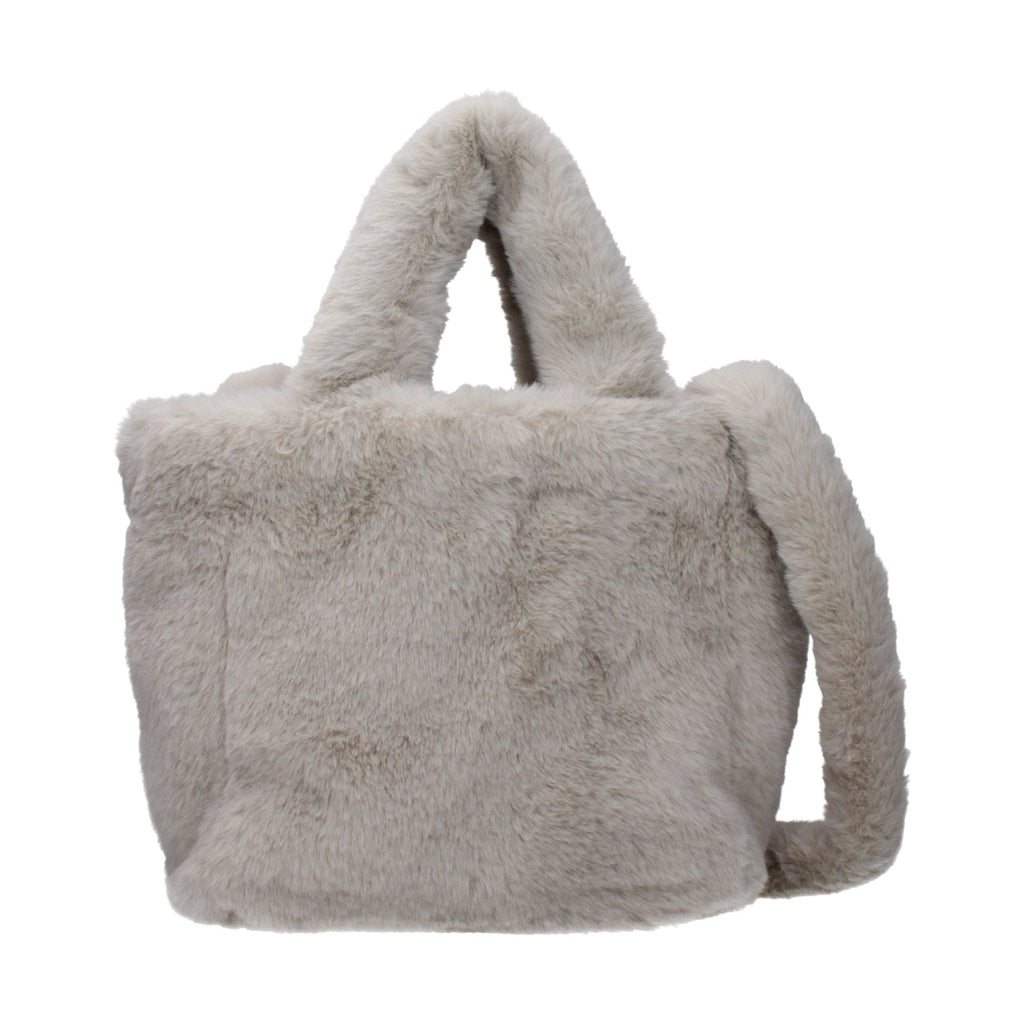 Herno Gray Fur Handbag