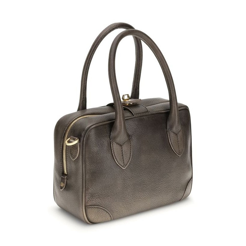 Golden Goose Brown Calf Leather Bos Taurus Shoulder Bag