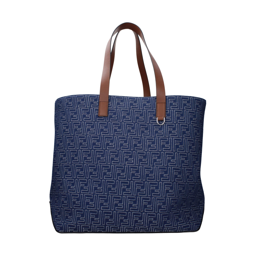 Fendi Blue Fabric Shoulder Bag