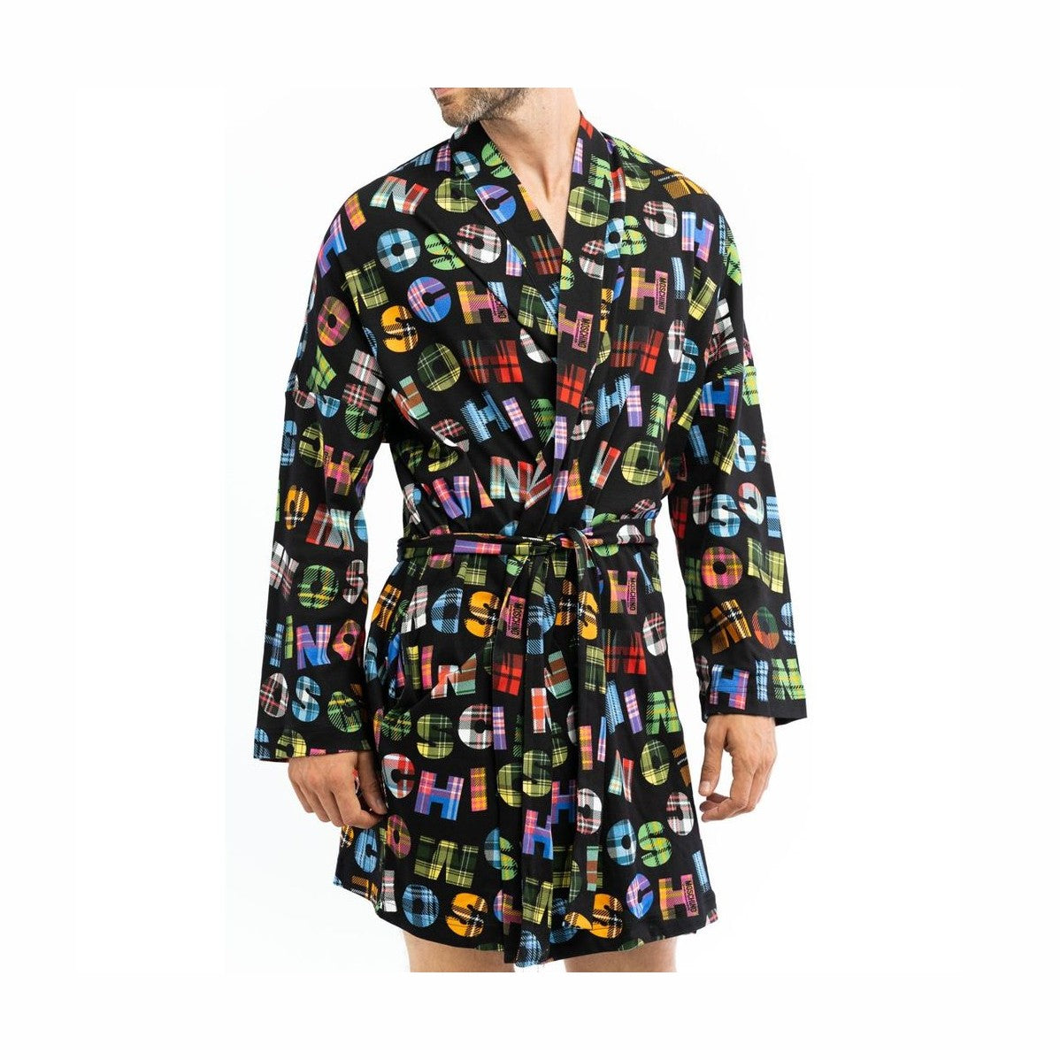 Moschino Multicolor Cotton Robe