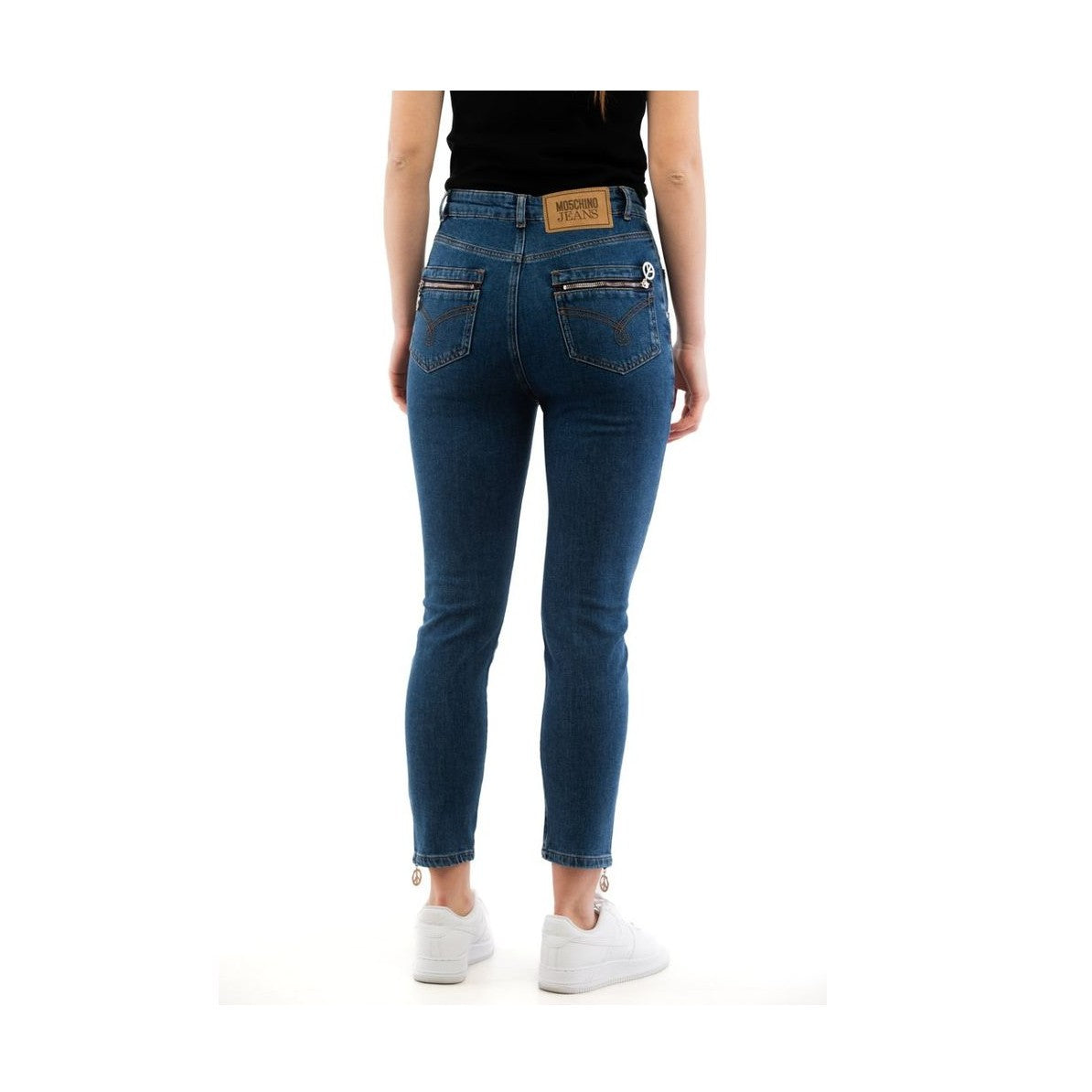 Moschino Multicolor Cotton High-Waisted Jean