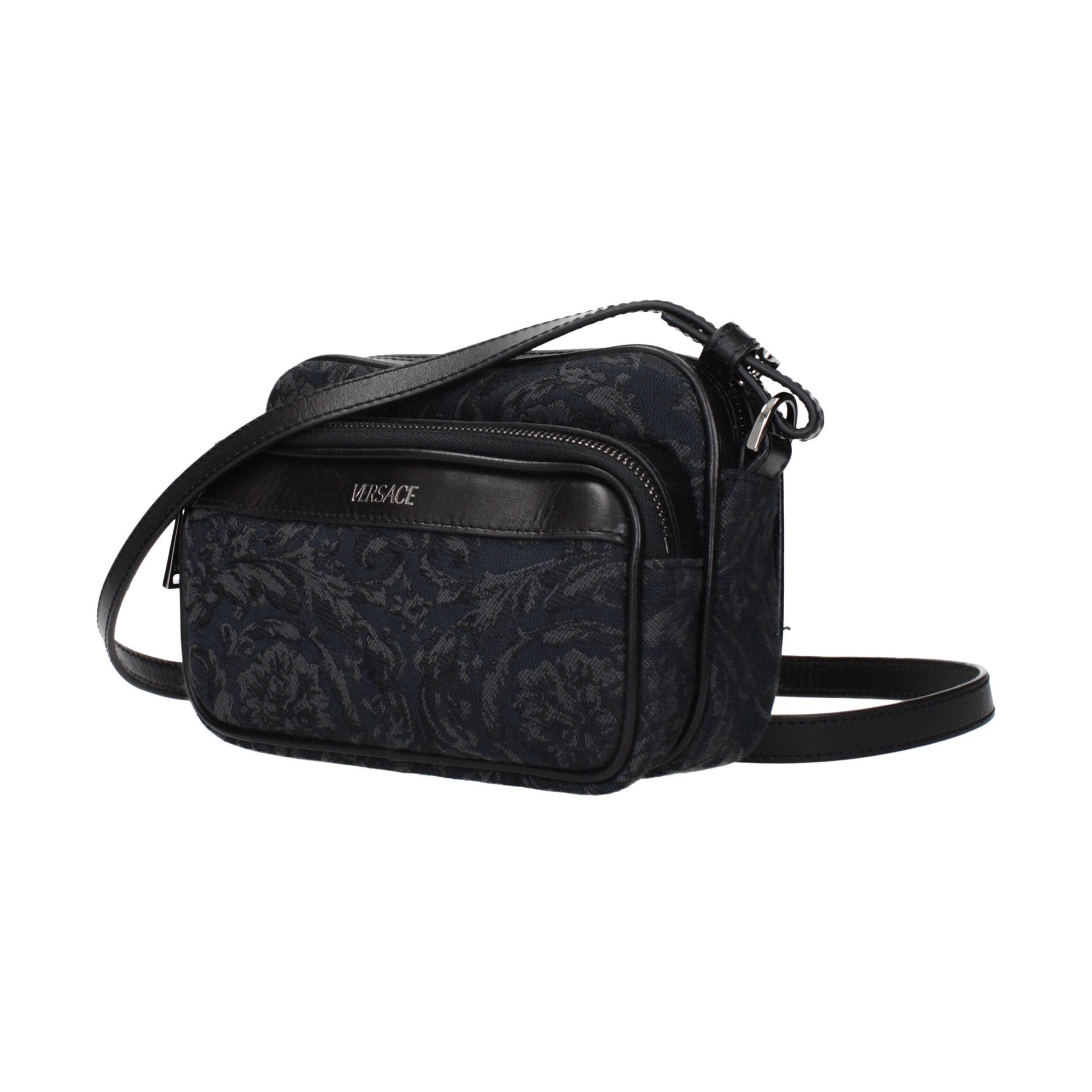 Versace Black Fabric Crossbody Bag