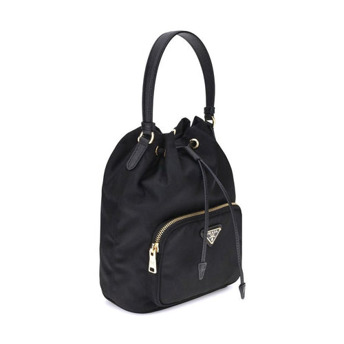 Prada Black Recycled Polyamide Backet Bag