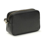 Prada Black Calf Leather Bos Taurus Shoulder Bag