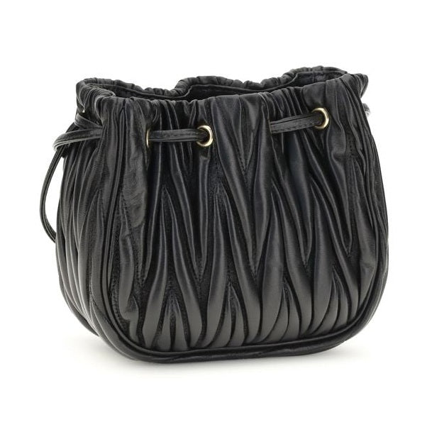 Miu Miu Black Calf Leather Bos Taurus Clutch Bag