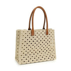 Versace Beige Cotton Shoulder Bag