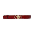 Versace Red Leather Regular Belt