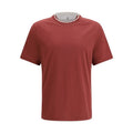 Brunello Cucinelli Bordeaux Cotton T-Shirt