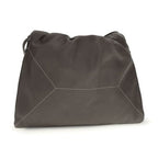 Brunello Cucinelli Brown Calf Leather Bos Taurus Shoulder Bag