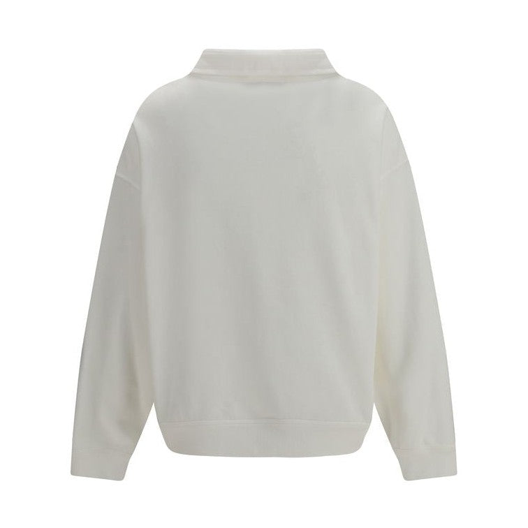 Brunello Cucinelli White Cotton Sweatshirt
