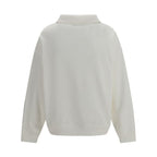 Brunello Cucinelli White Cotton Sweatshirt