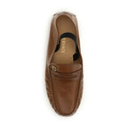 Versace Brown Lamb Ovis Aries Aries Slip-On Loafers