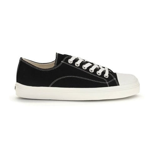 Moschino Black Cotton Low Top Sneakers