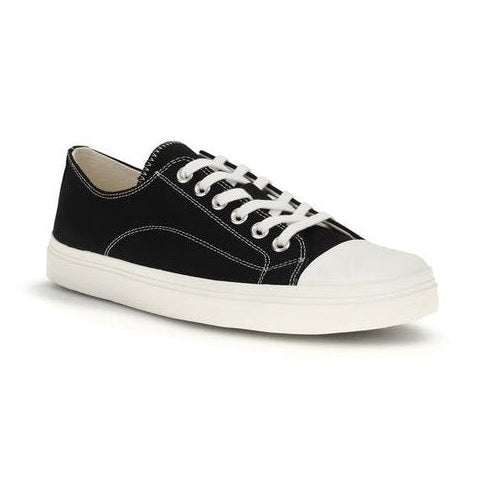 Moschino Black Cotton Low Top Sneakers