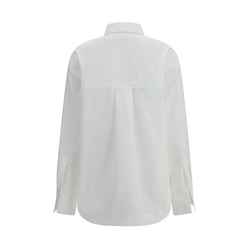 Ami Paris White Cotton Dress Shirt