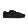 Prada Black Calf Leather Bos Taurus Athletic Sneakers