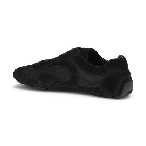 Prada Black Calf Leather Bos Taurus Athletic Sneakers