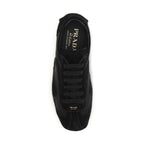 Prada Black Calf Leather Bos Taurus Athletic Sneakers