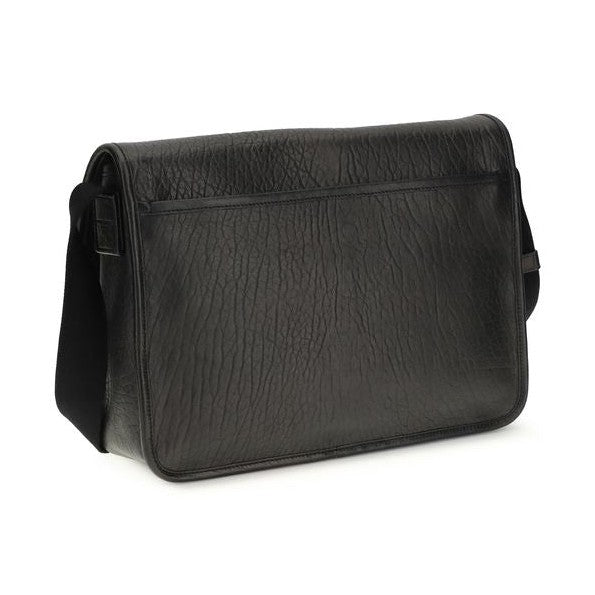 Saint Laurent Black Calf Leather Bos Taurus Shoulder Bag