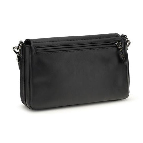 Fendi Black Calf Leather Bos Taurus Shoulder Bag