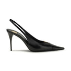 Black Calf Leather Bos Taurus High Heel Pumps