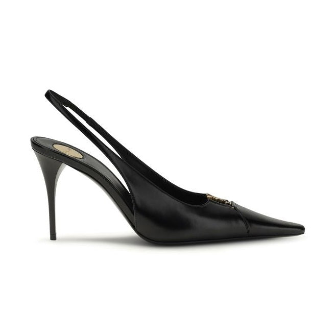 Black Calf Leather Bos Taurus High Heel Pumps