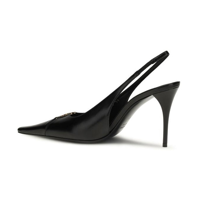 Black Calf Leather Bos Taurus High Heel Pumps