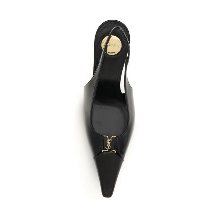 Black Calf Leather Bos Taurus High Heel Pumps