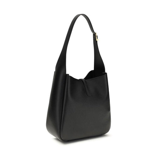 Saint Laurent Black Calf Leather Bos Taurus Shoulder Bag