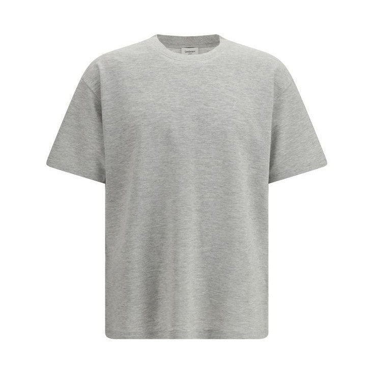 Saint Laurent Gray Cotton T-Shirt