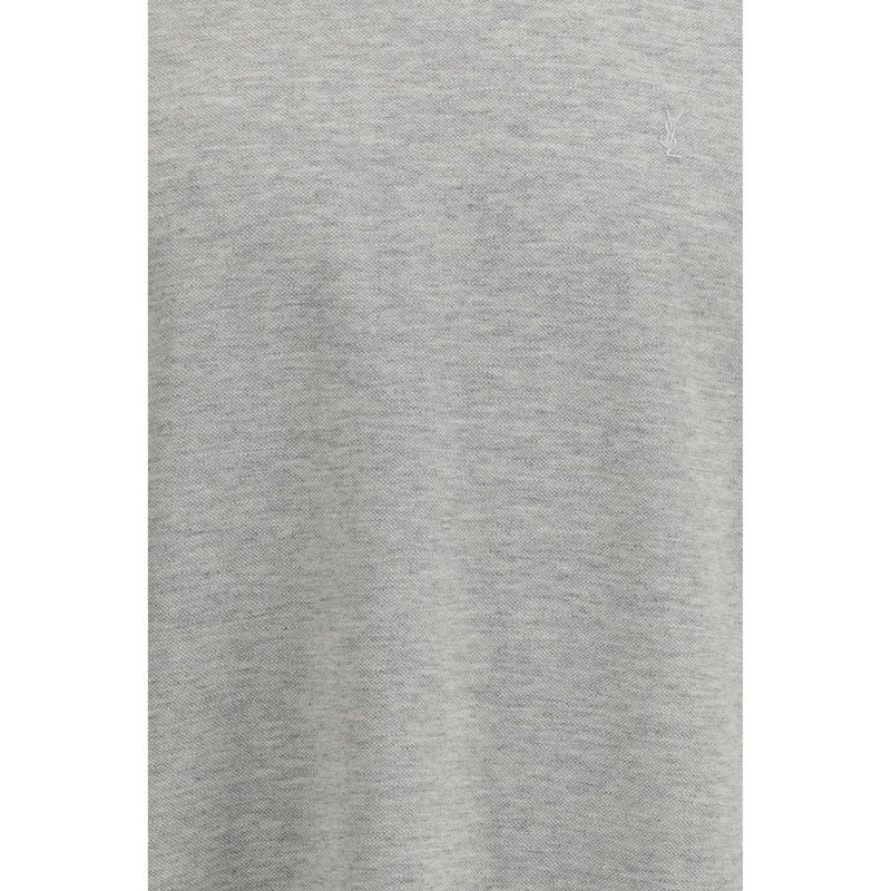 Saint Laurent Gray Cotton T-Shirt