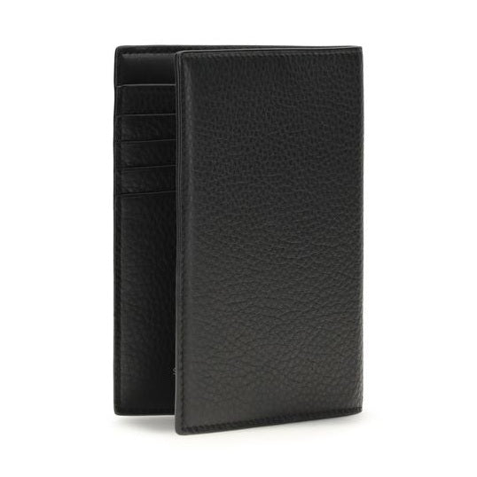 Saint Laurent Black Calf Leather Bos Taurus Wallet