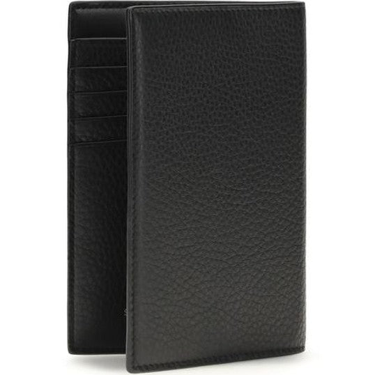 Saint Laurent Black Calf Leather Bos Taurus Wallet