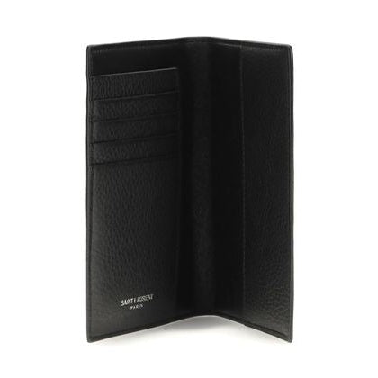 Saint Laurent Black Calf Leather Bos Taurus Wallet