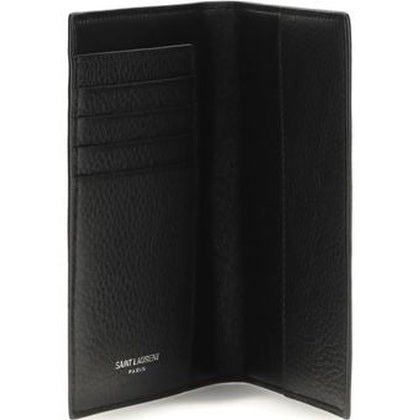 Saint Laurent Black Calf Leather Bos Taurus Wallet