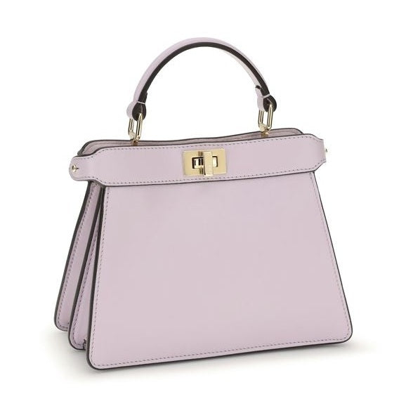 Fendi Purple Calf Leather Bos Taurus Shoulder Bag
