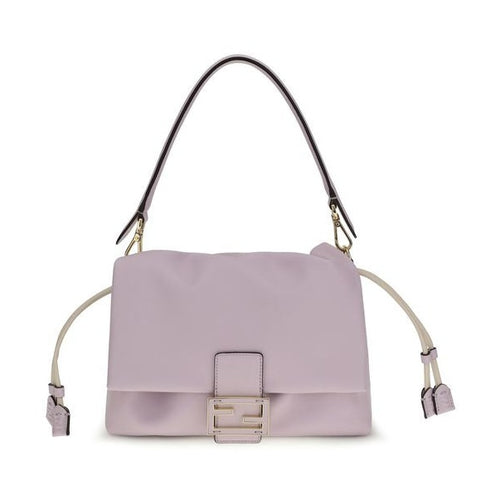 Fendi Purple Calf Leather Bos Taurus Shoulder Bag