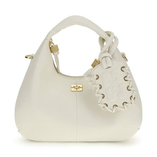 Ganni White Recycled Polyester Shoulder Bag